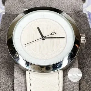 DKNYC | Accessories | Dkny White Leather Crystal Face  display picture 2
